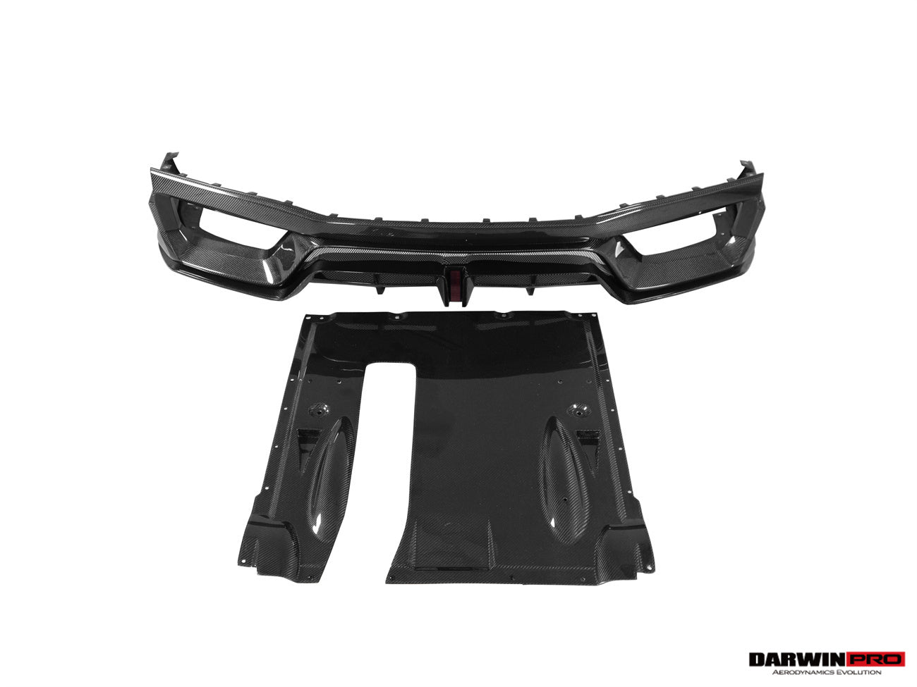 2017 - 2022 Nissan GTR R35 EBA BKSS Style Carbon Fiber Rear Diffuser